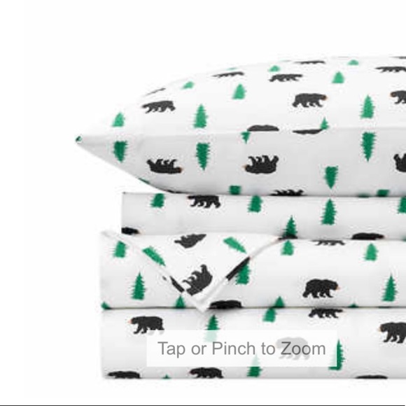New King flannel sheet set, 4 pcs - Picture 1 of 7
